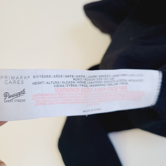 Pineapple Dance Studios Ribbed Black Long Sleeve Cropped Top M (Size 9/10) - Picture 6 of 8